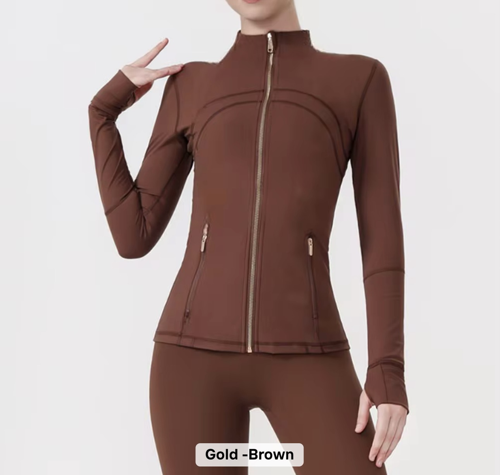 Lululemon Define Jackets Full Length Gold
